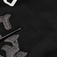 Black Cotton Milano1984 Print Hoodie Sweater
