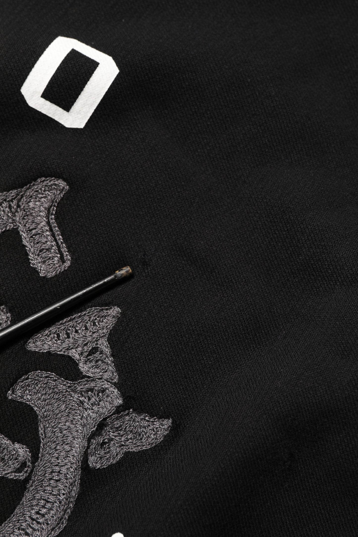 Black Cotton Milano1984 Print Hoodie Sweater