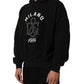 Black Cotton Milano1984 Print Hoodie Sweater