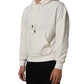 White Logo Hooded PulloverSweatshirt Sweater