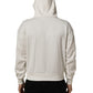 White Logo Hooded PulloverSweatshirt Sweater