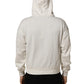 White Logo Hooded PulloverSweatshirt Sweater