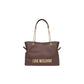 Brown Polyester Handbag