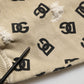 Brown Cotton Logo Hooded Sweatshirt Sweater