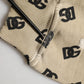 Brown Cotton Logo Hooded Sweatshirt Sweater