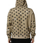 Brown Cotton Logo Hooded Sweatshirt Sweater