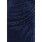 Blue Polyester Cocktail Dress