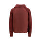 Bordeaux Polyester Full-Length Jacket