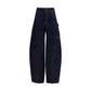 Blue Cotton Cargo Pants