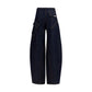 Blue Cotton Cargo Pants