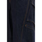 Blue Cotton Cargo Pants