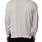 White Flax CrewNeck Layered Pullover Sweater