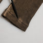 Brown Cotton Buttoned Henley Pullover Sweater