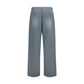 Gray Cotton Casual Pants