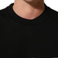Black Cotton Logo Print Sweatshirt Sweater