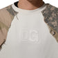 Multicolor Camo Patchwork Sweatshirt Sweater