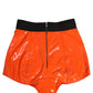 Orange Polyester Logo High Waist Girdle Underwear