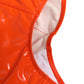 Orange Polyester Logo High Waist Girdle Underwear