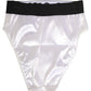 White Satin High-Waist Brief Logo Women Underwear