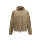 Brown Nylon Shell Jacket