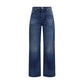Blue Cotton Jeans Denim