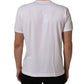 White Cotton Short Sleeves CrewNeck T-shirt