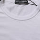 White Cotton Short Sleeves CrewNeck T-shirt