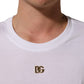 White Metal DG Logo Short Sleeves T-shirt