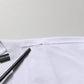 White Blue Stripe Cotton Short Sleeve T-shirt