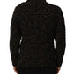 Brown Wool Knit Turtleneck Pullover Sweater