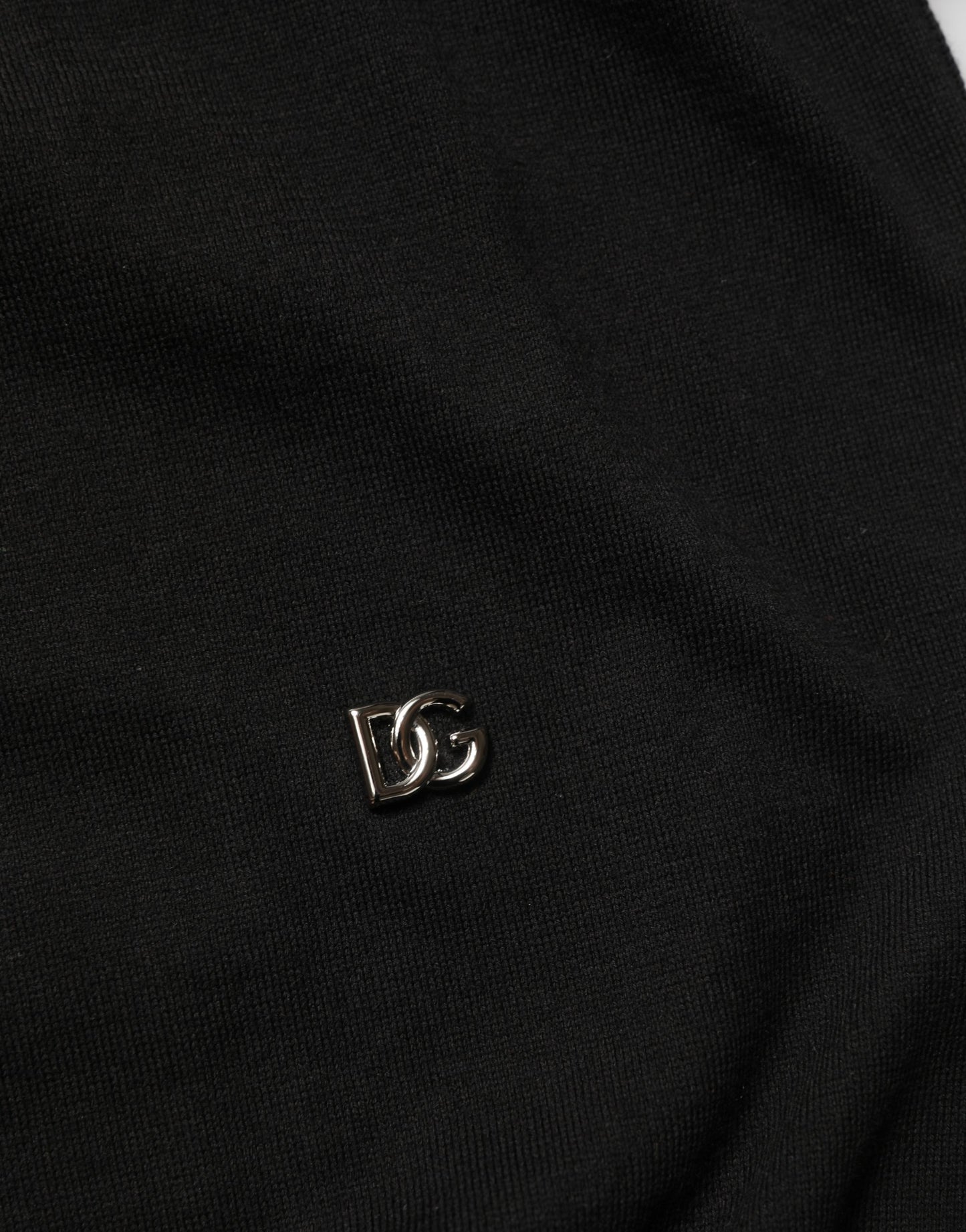 Black Cotton Collared Short Sleeves Men Polo T-shirt