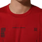 Red Cotton Graphic Print Crew Neck T-shirt