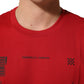 Red Cotton Graphic Print Crew Neck T-shirt