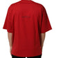 Red Cotton Graphic Print Crew Neck T-shirt