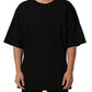 Black Cotton Short Sleeves CrewNeck T-shirt
