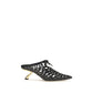 Black Calf Leather Bos Taurus Mules