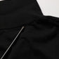 Black Cotton Collared Short Sleeves Polo T-shirt