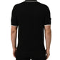 Black Cotton Collared Short Sleeves Polo T-shirt