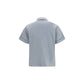 Blue Cotton Pattern Shirt