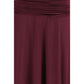 Bordeaux Viscose Casual Dress