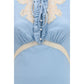 Blue Viscose Casual Dress