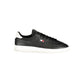Black Polyurethane Men's Sneaker