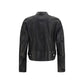 Black Buffalo Leather Bomber
