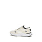 White Fabric Low Top Sneakers