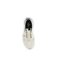 White Fabric Low Top Sneakers