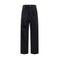 Black Cotton Casual Pants