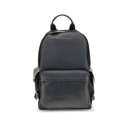Black Calf Leather Bos Taurus Backpack