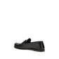 Black Calf Leather Bos Taurus Slip-On Loafers