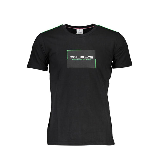 Black Cotton Men's T-Shirt