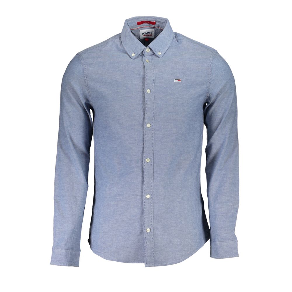 Blue Cotton Men's Shirt